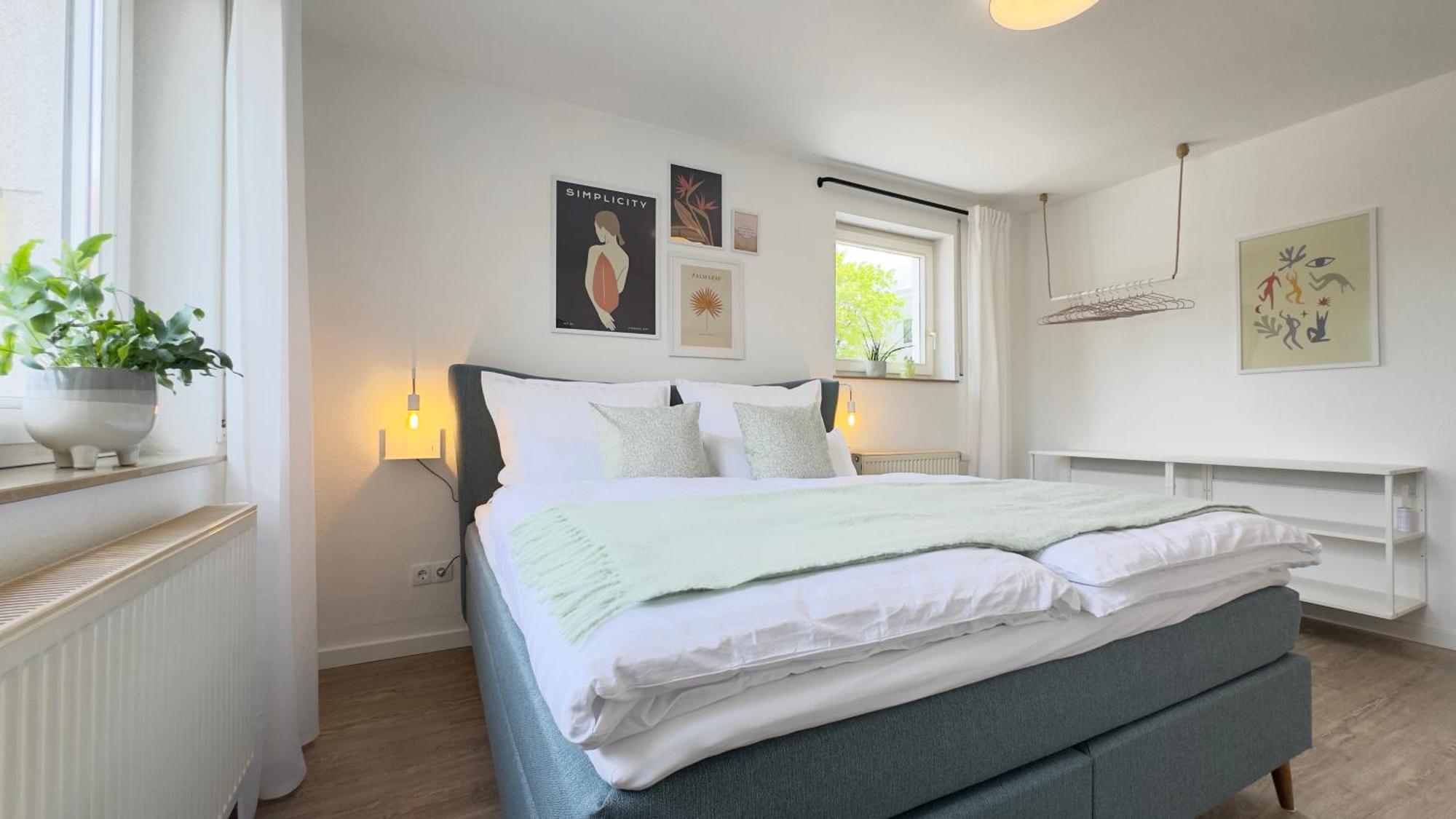 Fewo Am Park - 4P, Boxspringbett, Balkon, Smarttv, Gesundbrunnen, Familienfreundlich Halle  Ngoại thất bức ảnh