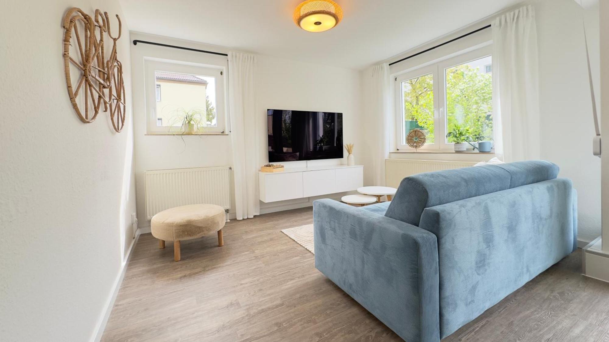 Fewo Am Park - 4P, Boxspringbett, Balkon, Smarttv, Gesundbrunnen, Familienfreundlich Halle  Ngoại thất bức ảnh